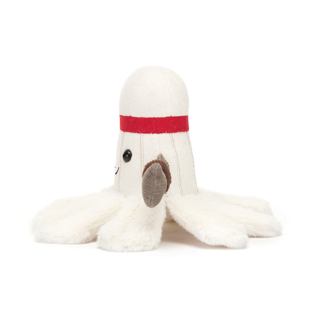 Peluche Volant Badminton sur fond blanc