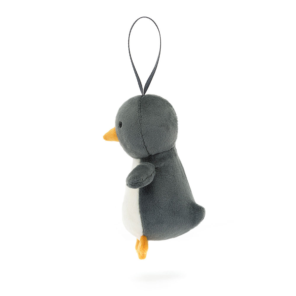 Peluche Suspendue Pingouin sur fond blanc