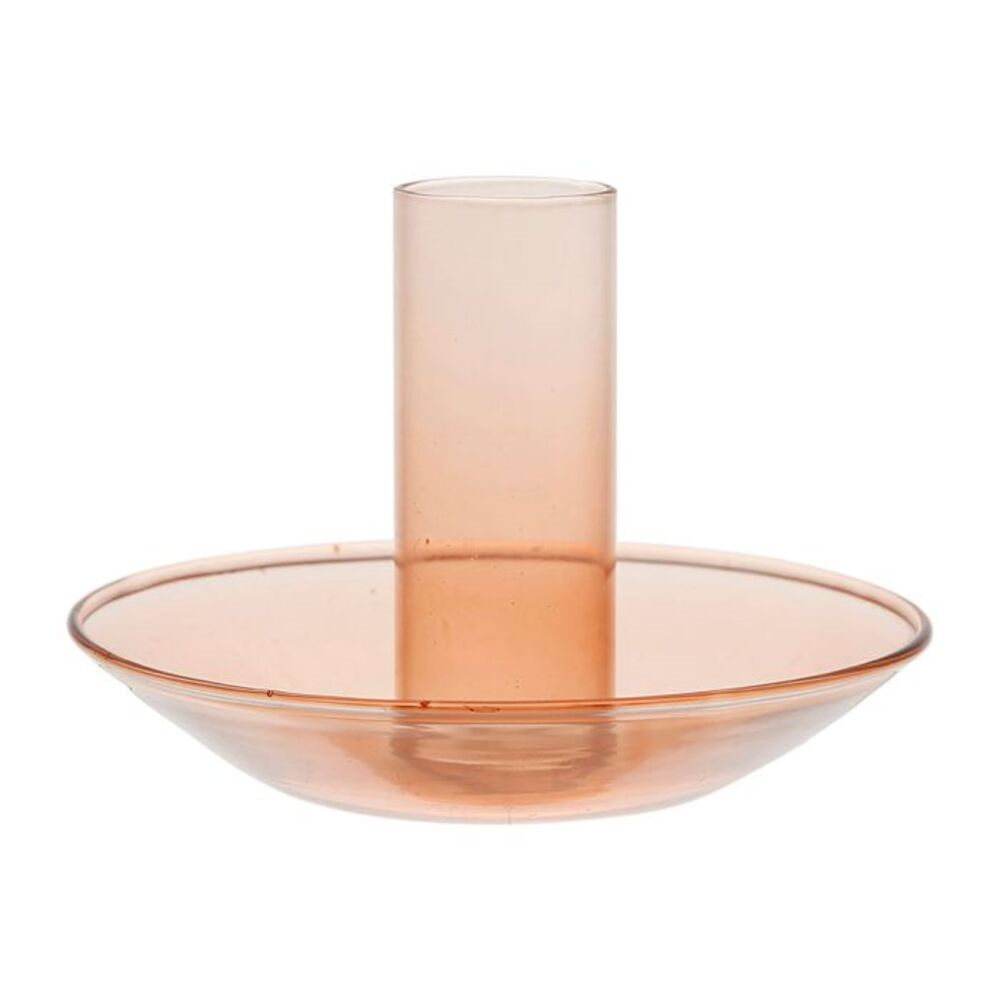 Bougeoir terracotta sur fond blanc