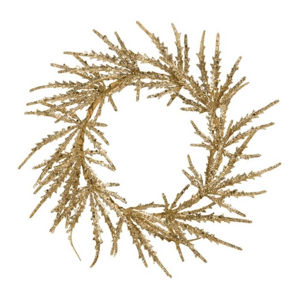 Couronne Iverna doré sur fond blanc