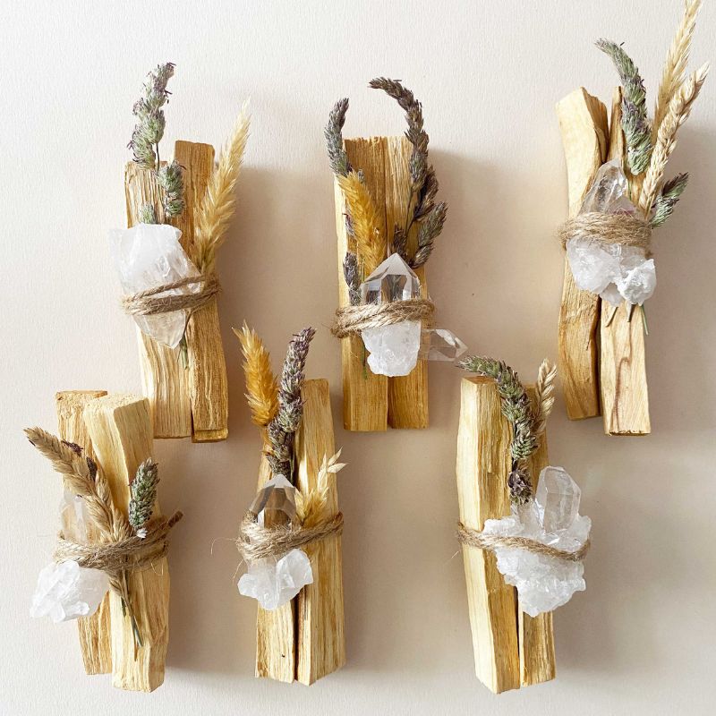 cristal de roche palo santo purification tazeka