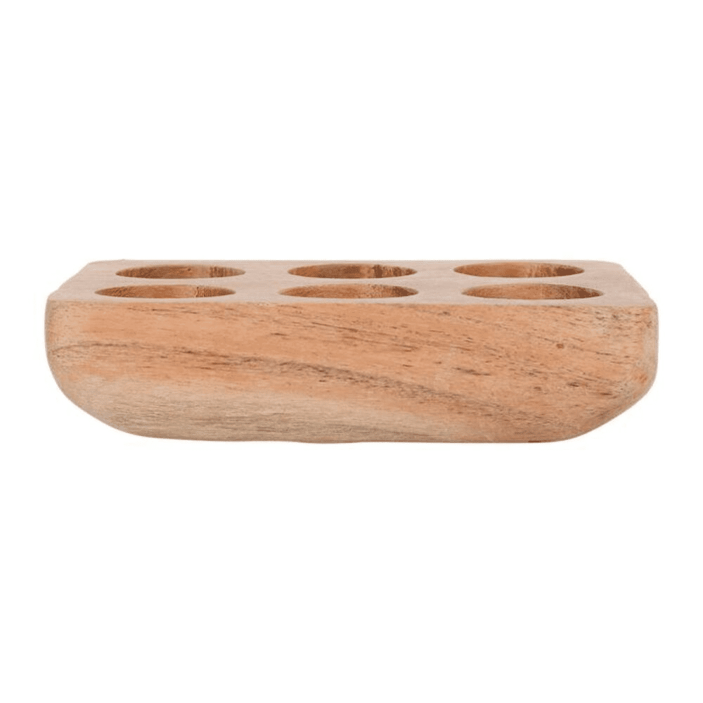 Porte-Oeufs Dalbert naturel sur fond banc