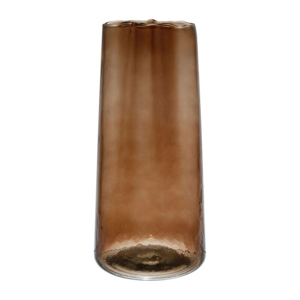 vase bronzé cylindrique sur fond blanc
