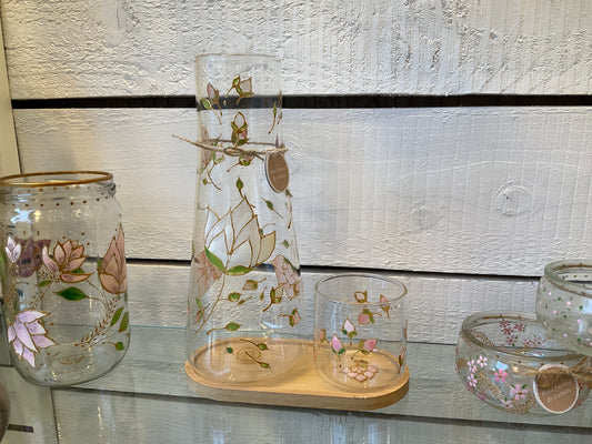 Carafe de chevet (plateau inclus) - ID Créations Paris 115€
