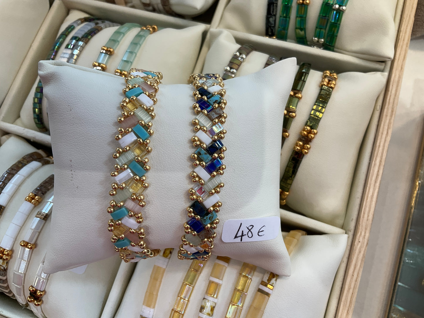Joncs Maroussia élastique (perles de verres japonaises)