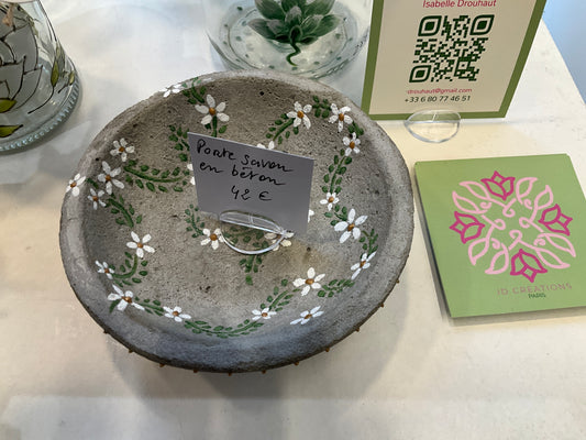 Porte savon en béton 42€ - ID Créations Paris