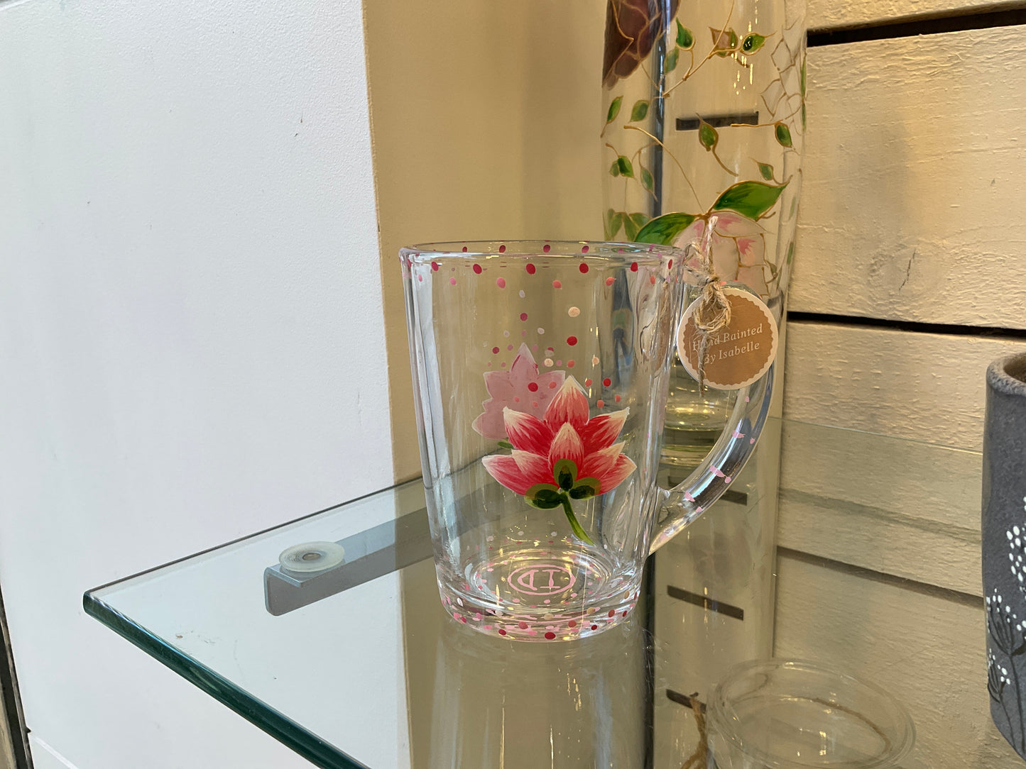 Mug en verre Lotus - ID Créations Paris 37€