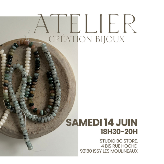 Atelier Création de votre Bijou en Pierres Fines - Samedi 14 juin de 18H30 à 20h