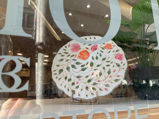 Assiette floral vitrine - ID Créations Paris 72€