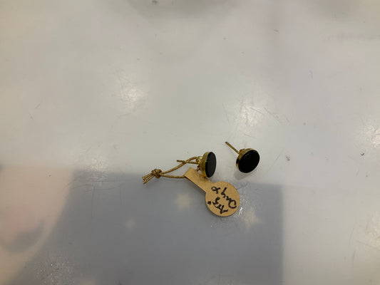 Boucles d’oreilles puces - Onyx